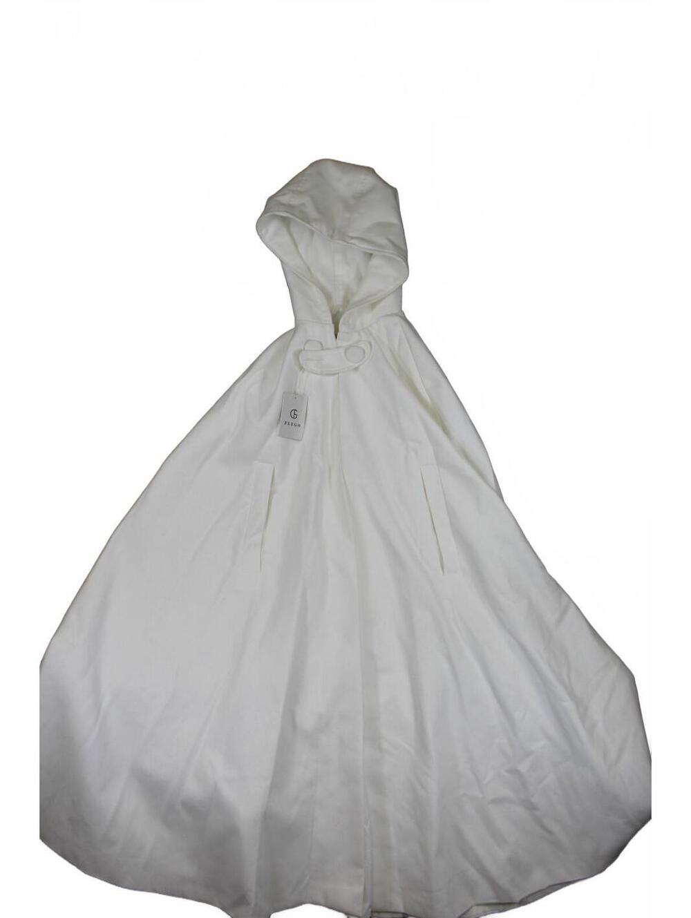 Gillian White Hooded Cape Coat - New Without Tags